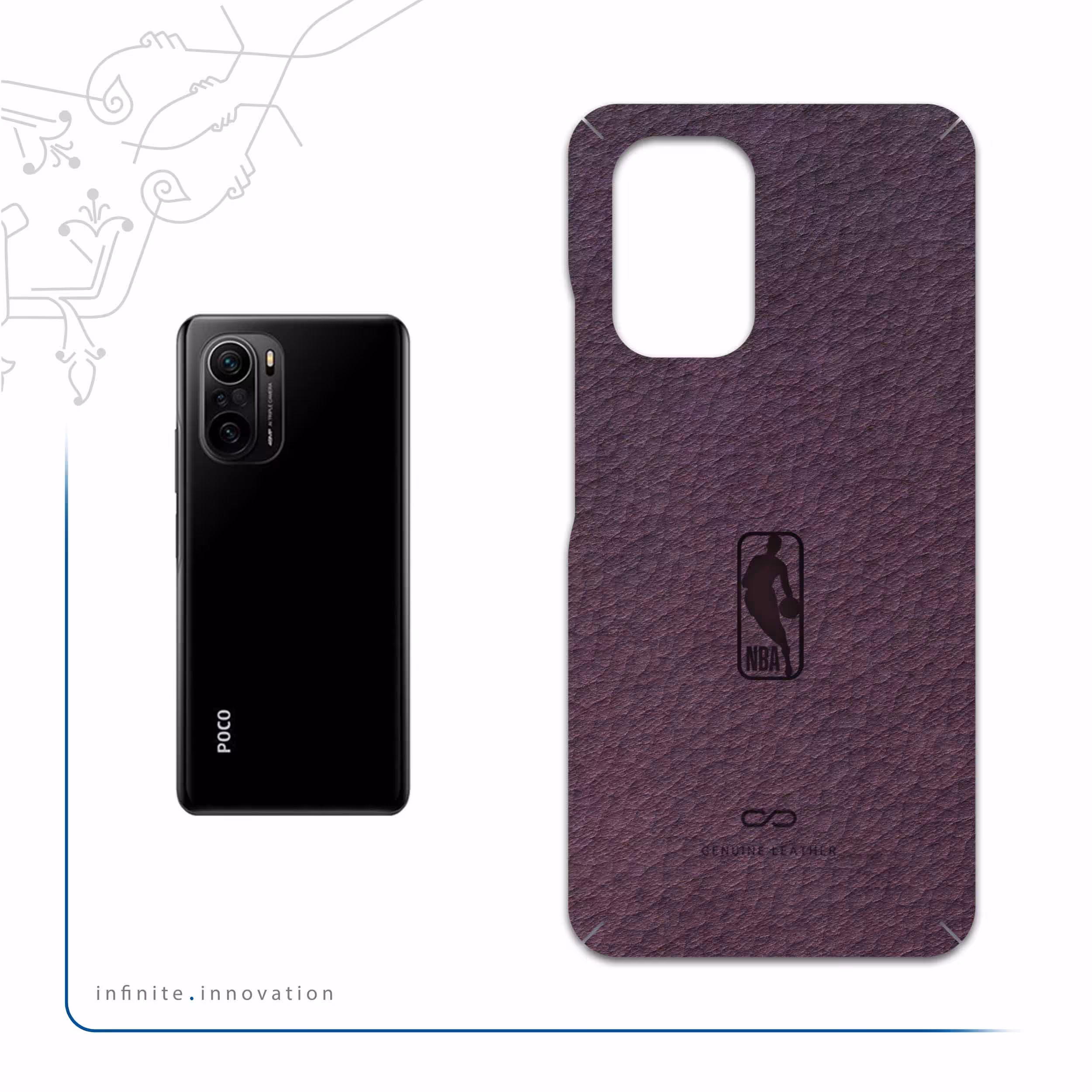 برچسب پوششی ماهوت مدل PL-NBA مناسب برای گوشی موبایل شیائومی Poco F3 5G