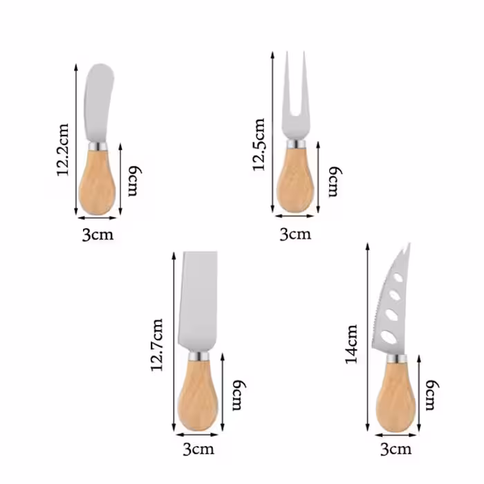 ست کارد صبحانه خوری مدل بامبو مجموعه 4 عددی