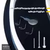 چراغ دیواری نئون دیزاین طرح Chang-BL_WHT
