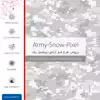 برچسب ماهوت طرح Army_Snow_Pixel مناسب برای ساعت هوشمند سامسونگ Galaxy Gear S