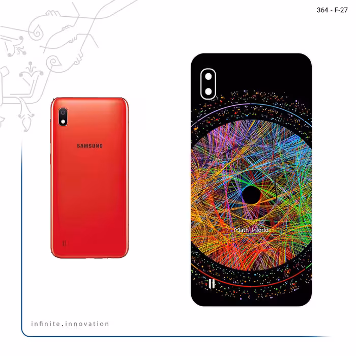 برچسب پوششی ماهوت مدل Mathematical Geometric Shape 2 مناسب برای گوشی موبایل سامسونگ Galaxy A10