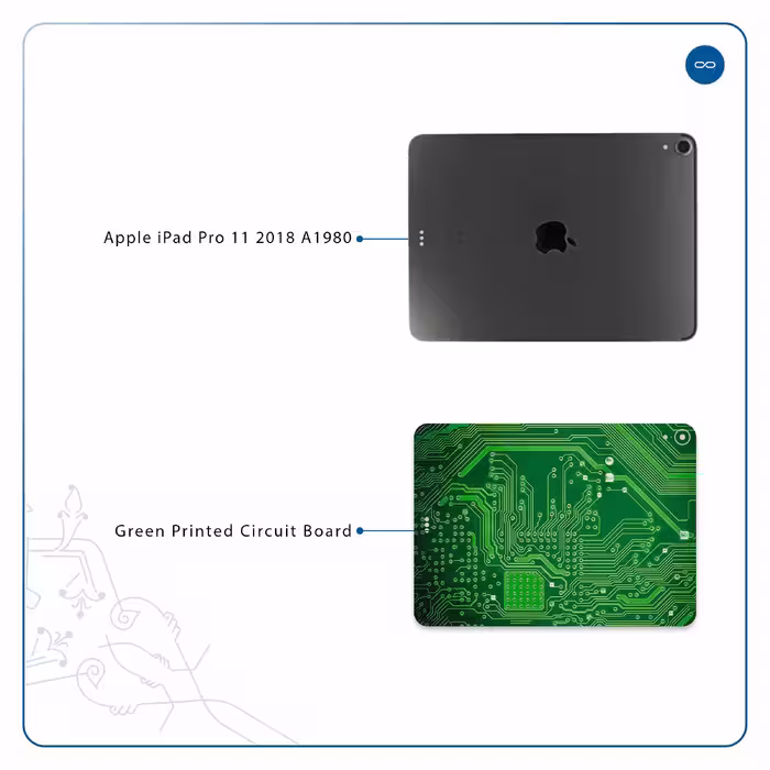 برچسب پوششی ماهوت مدل Green Printed Circuit Board مناسب برای تبلت اپل iPad Pro 11 2018 A1980