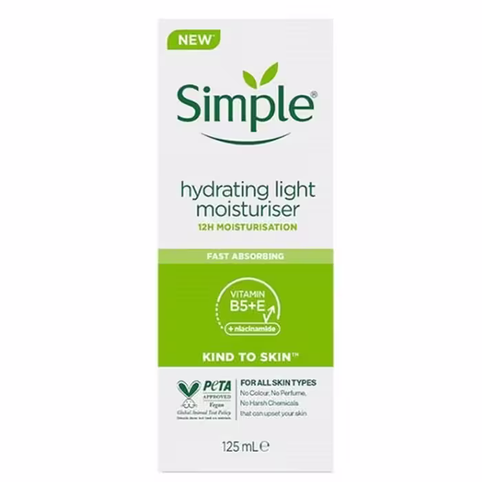 کرم مرطوب کننده برند سیمپل مدل Simple Light