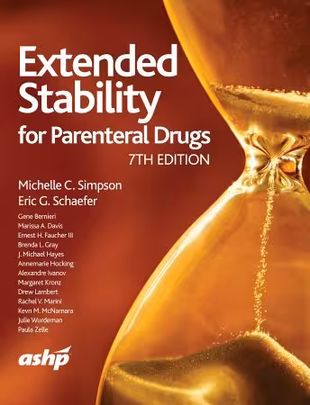 خرید و دانلود نسخه کامل کتاب Extended Stability for Parenteral Drugs