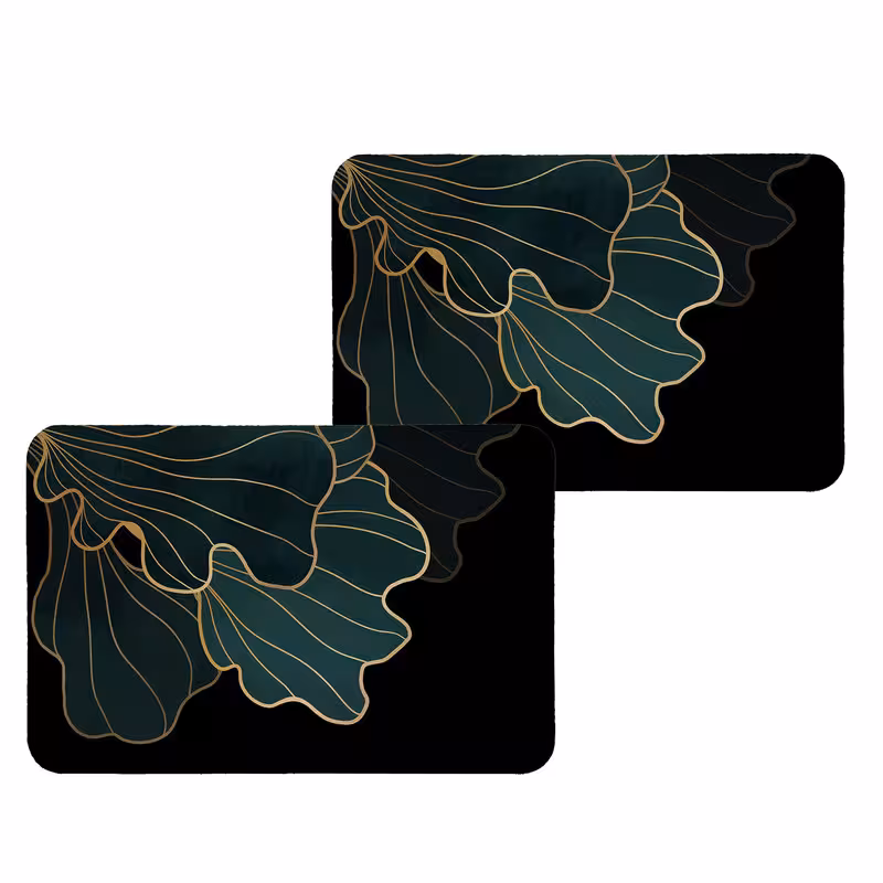 زیربشقابی طرح برگ کد 8996 بسته 2 عددی | کالا مکس