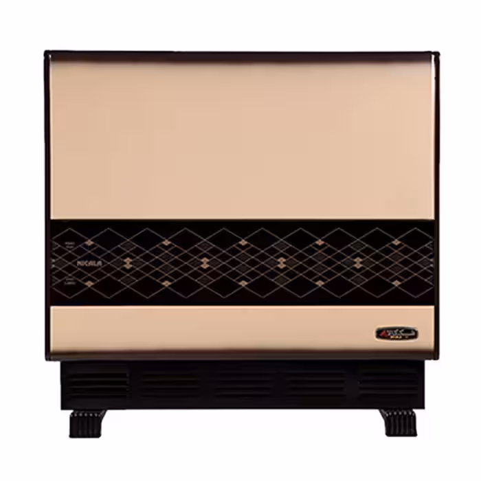 بخاری گازی نیک کالا مدل ایده آل کد MN9 شیشه سکوریت دو چاپ