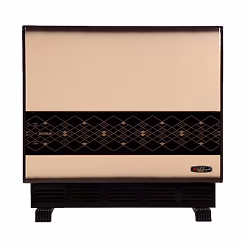 بخاری گازی نیک کالا مدل ایده آل کد MN9 شیشه سکوریت دو چاپ