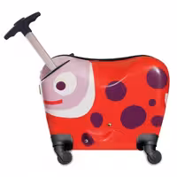 چمدان چرخ دار 2 کاره اوپس طرح کفشدوزک Oops Ride-on Trolley S ladybug