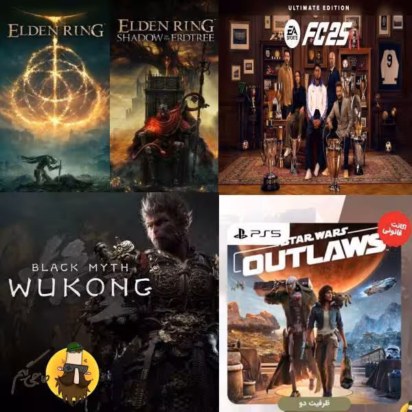 پک بازی FC 25 Ultimate   Wukong   Starwars Outlaw   Elden Shadow