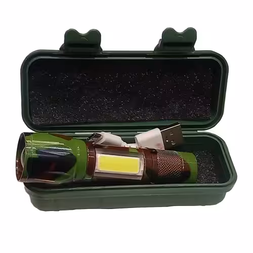 چراغ قوه پلیسی شارژی فلزی