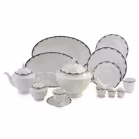 سرویس غذاخوری 103 پارچه چینی زرین ایران طرح النور درجه یک