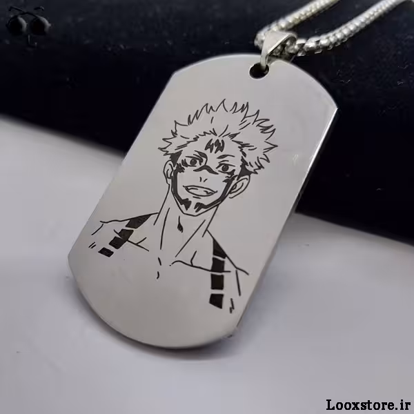 گردنبند دو طرفه انیمه جوجوتسو کایسن استیل