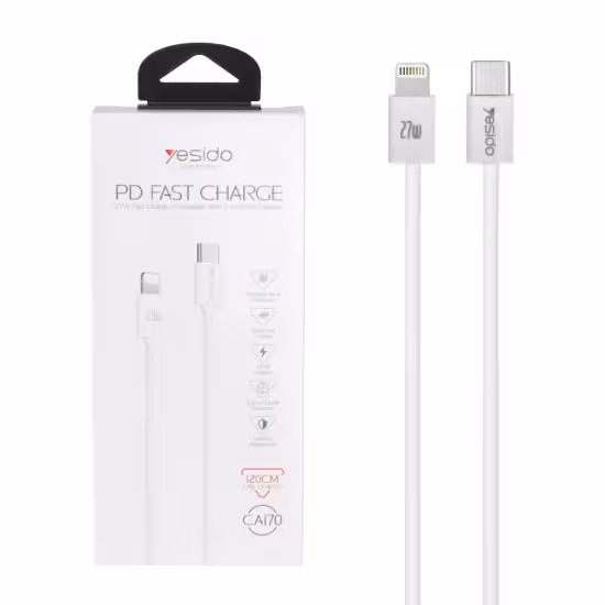 کابل تبدیل USB-C به لایتنینگ یسیدو مدل CAI70 به طول 1.2 متر