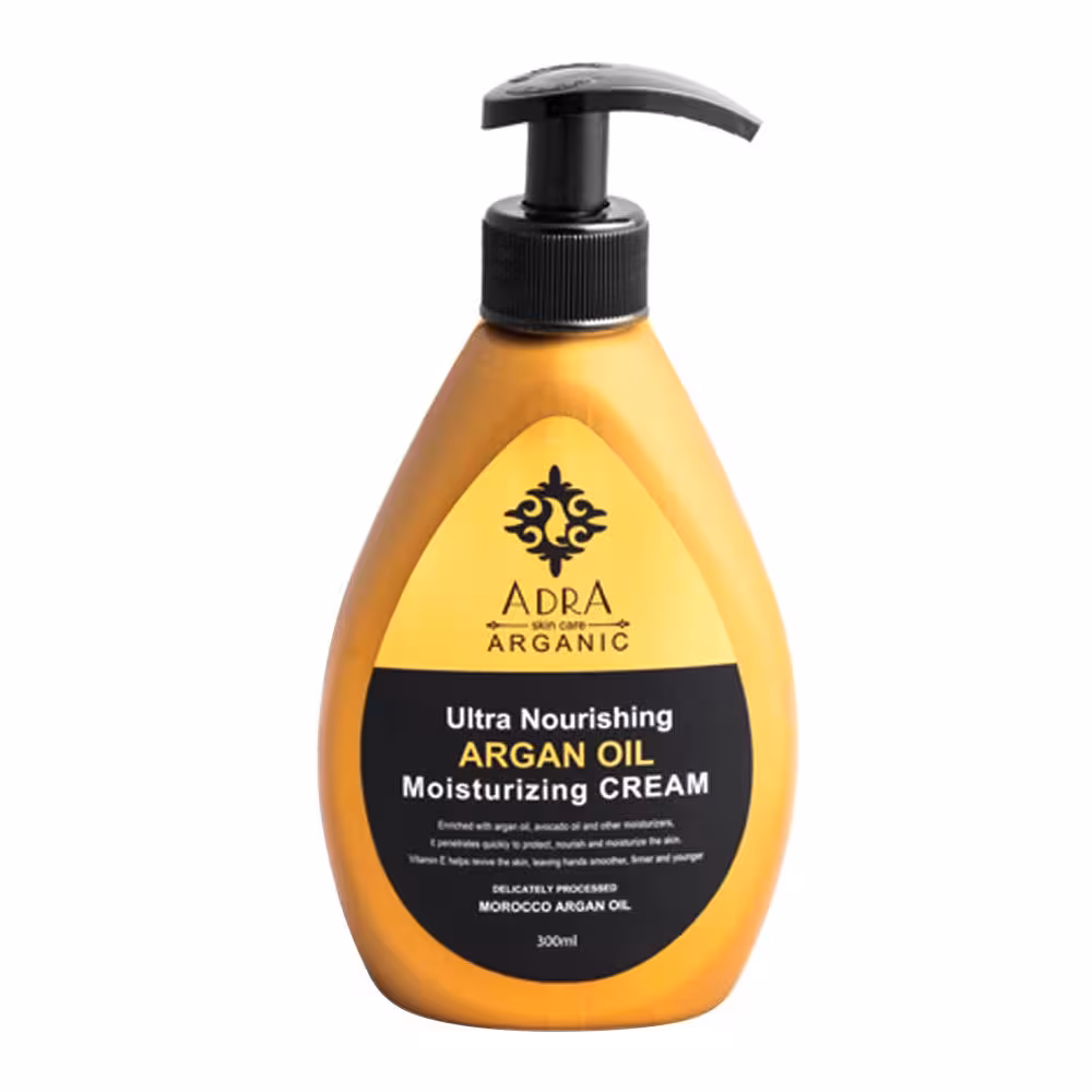 کرم مغذی و مرطوب کننده آدرا حاوی روغن آرگان حجم 300 میل