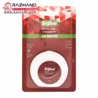 نخ دندان سیگنال مدل 3D WHITE رایحه ی توت فرنگی طول 50 متر