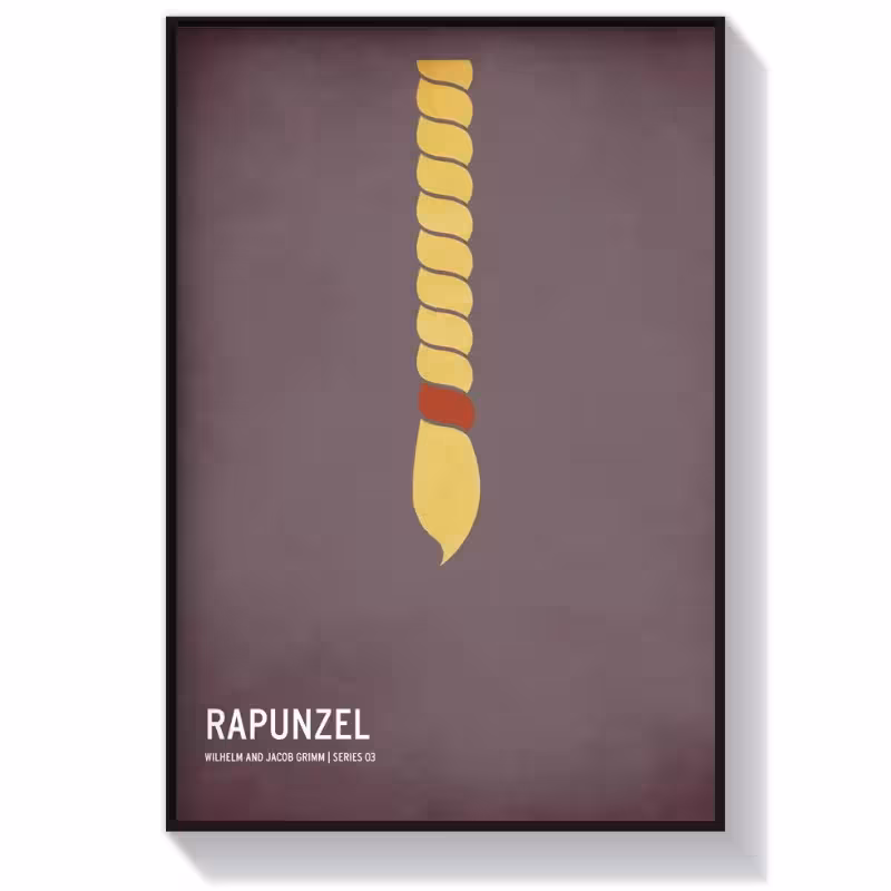 تابلو دکوراتیو سینمایی طرح انیمیشن راپونزل