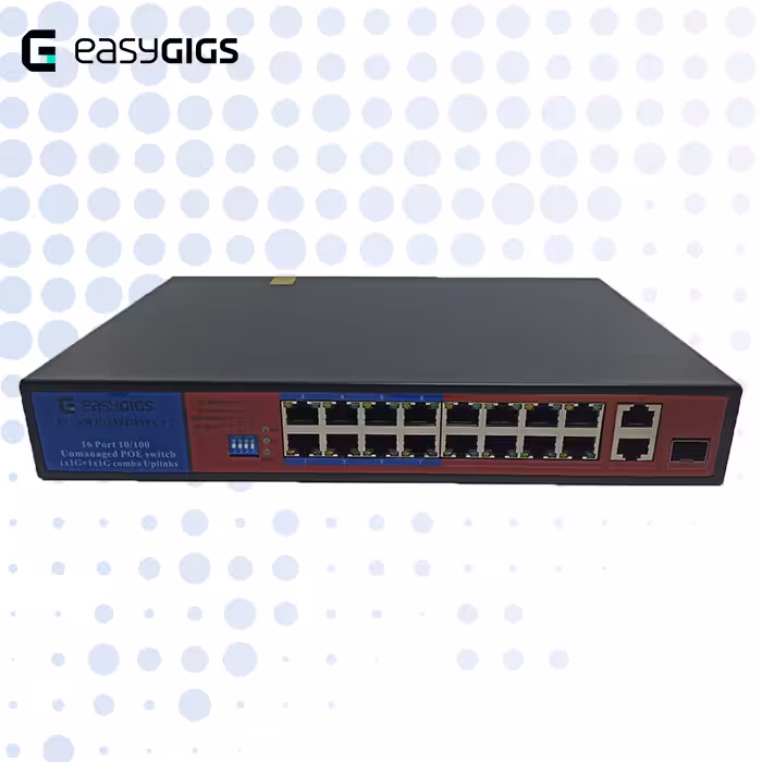 سوییچ 16 پورت ایزی‌گیگز مدل EG-SWU-1381-19FCP