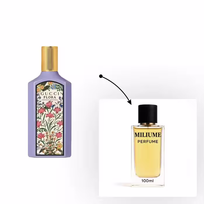 اسانس عطر Gucci Flora Gorgeous Magnolia برند kpf - کد 2712 - گوچی گورجس مگنولیا 100ML - میلیوم پرفیوم
