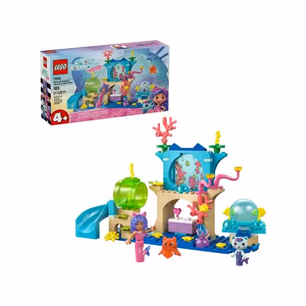لگو سری Gabby’s Dollhouse مدل Mermaid Aquarium Adventure کد 11204