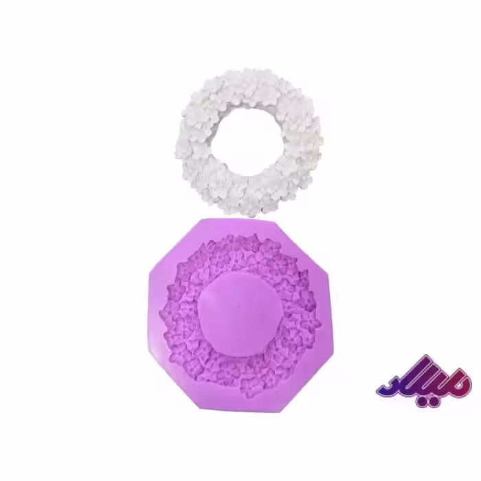 قالب سیلیکونی قاب عکس گل قطر 14 با جای عکس 6.5 سانت