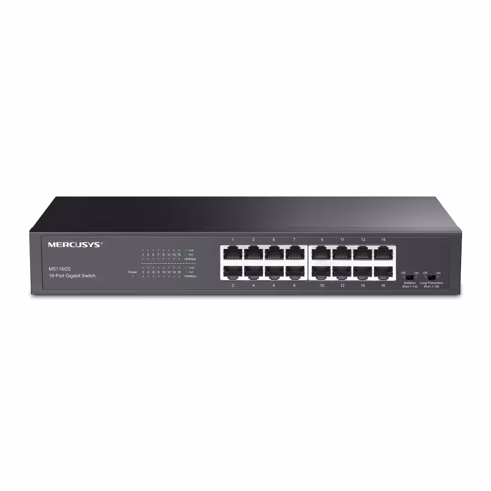 Mercusy MS124GS 24-Port Gigabit Desktop/Rackmount Switch - تکنو لینک 148