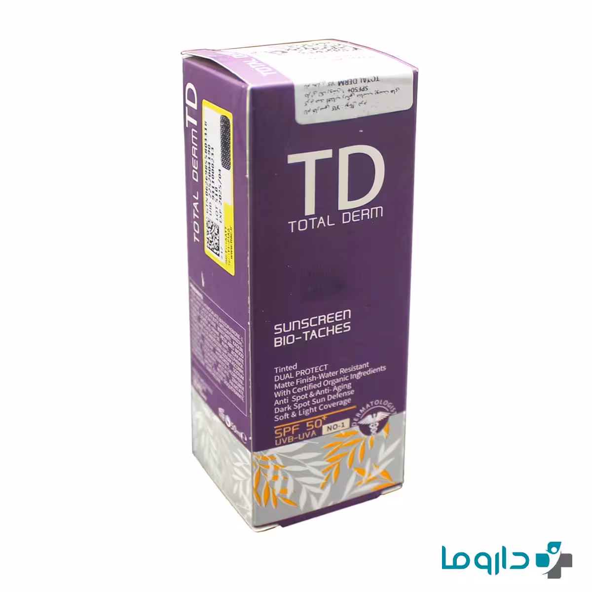 کرم ضد آفتاب رنگی ضد لک توتال درم شماره1 SPF50