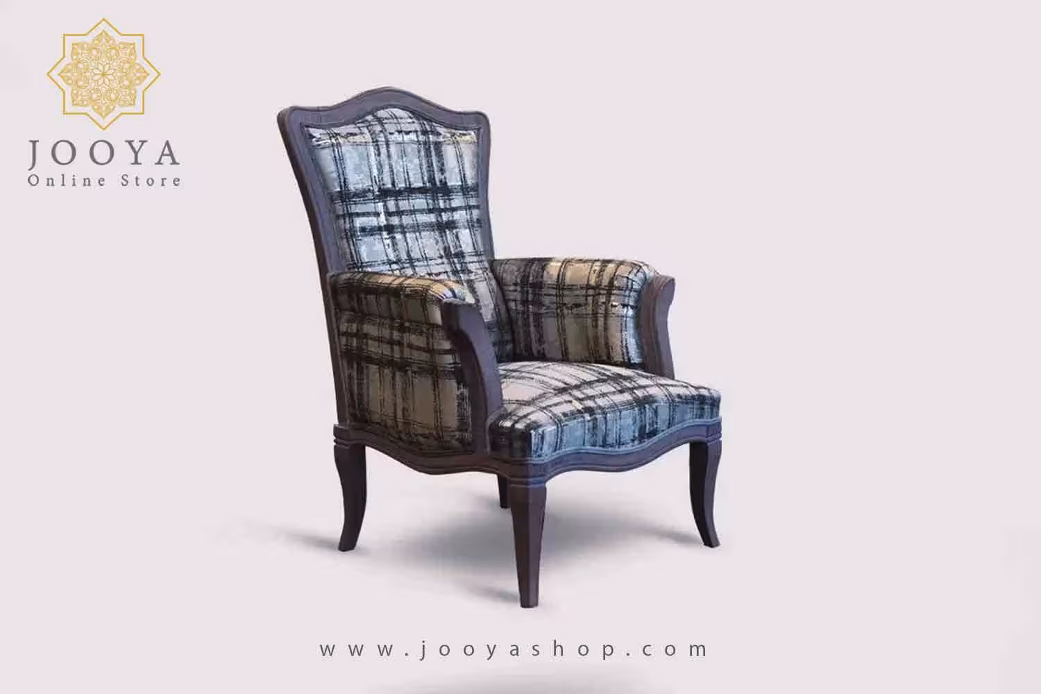 مبل یک نفره نئوکلاسیک لاوین طرح کتیبه