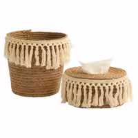 ست سطل و جادستمالی حصیری