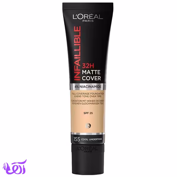 کرم پودر تیوبی لور‌آل مدل MATTE COVER 32H شماره 155 حجم 30ML