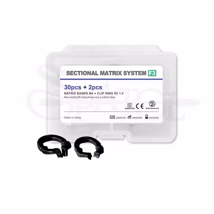 کیت سکشنال با رینگ کربن (30عددی) new sectional carbon matrix kit برند Zt Dental
