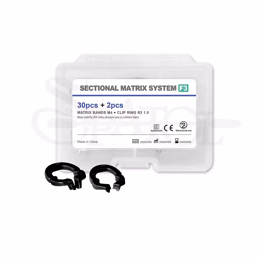 کیت سکشنال با رینگ کربن (30عددی) new sectional carbon matrix kit برند Zt Dental