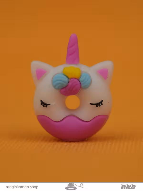 سرمدادی فانتزی سیلیکونی دونات یونیکورن چشم بسته Sarmadadi Fantasy Silicone Donut Unicorn Blindfolded