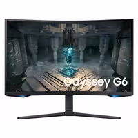مانیتور گیمینگ خمیده سامسونگ مدل Odyssey G6 LS32BG650 سایز 32 اینچ