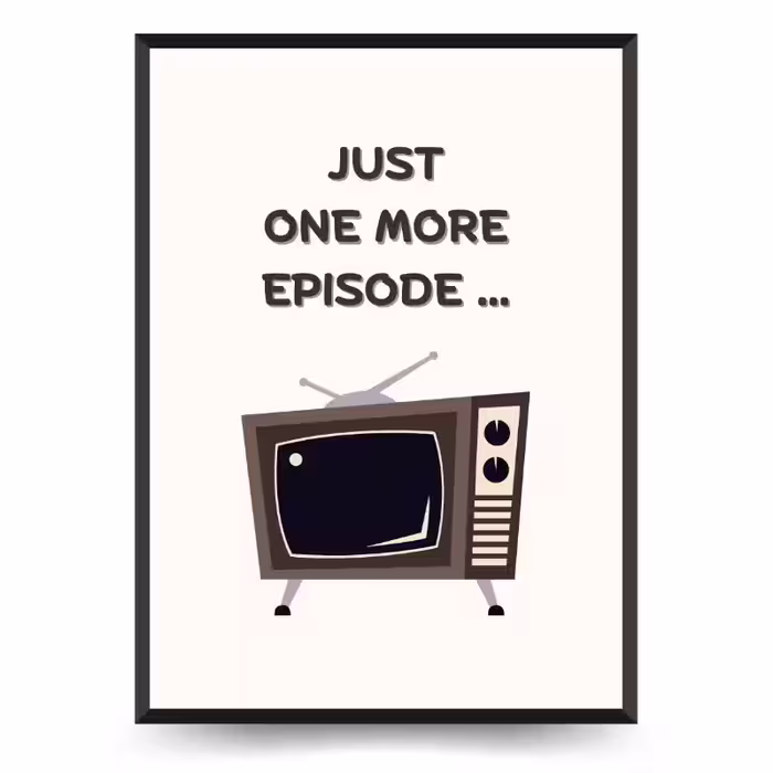 تابلو دکوراتیو فانتزی نوشته One more episode
