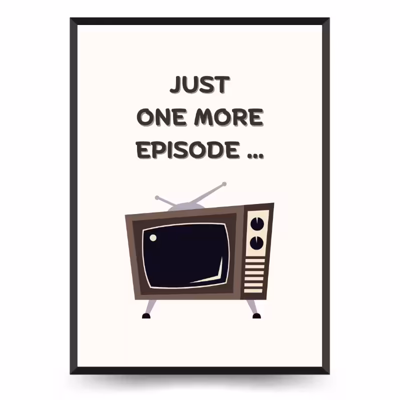 تابلو دکوراتیو فانتزی نوشته One more episode