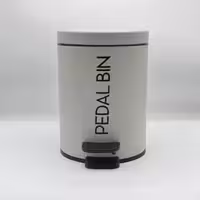 سطل زباله 5 لیتر طوسی کمرنگ BVK 833116-5