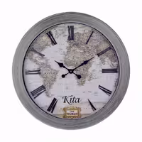 ساعت دیواری چوبی و چرم مدل آنتیک کد 710