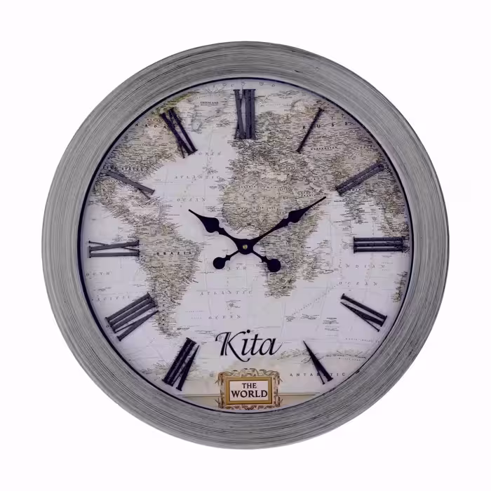 ساعت دیواری چوبی و چرم مدل آنتیک کد 710