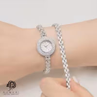 ست ساعت و دستبند نقره زنانه مدل SWB15