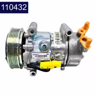 کمپرسور کولر پژو 206/207 جدید سه پیچ ISI شرکتی – کد 110432