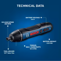 پیچ گوشتی شارژی بوش مدل GO  11 Extra