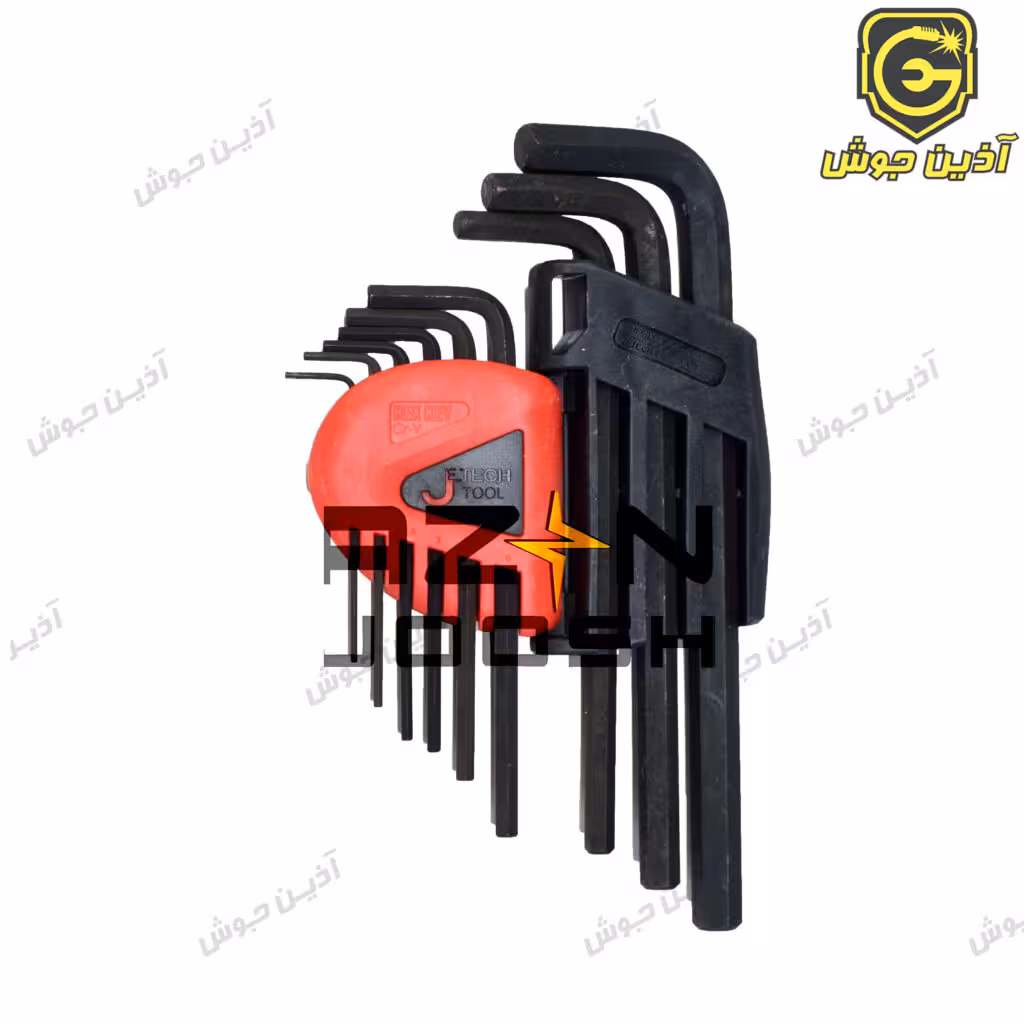 آچار آلن سری کارتی 6 گوش بلند جی تک Jetech