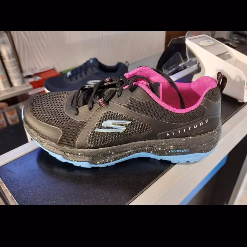 کتانی اسکیچرز اصلی اورجینال سرمه ای