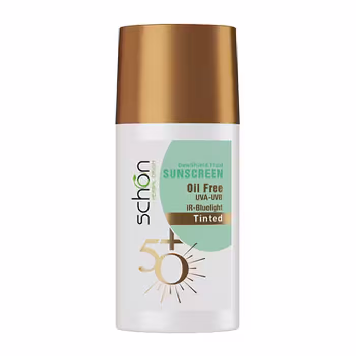 ضدآفتاب رنگی فلوئیدی دیووشیلد شون|schon dewshield tinted fluid sunscreen