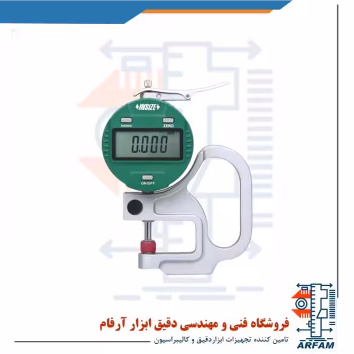 ضخامت سنج ورق دیجیتال اینسایز 10 - 0 میلی متر مدل 101-2871