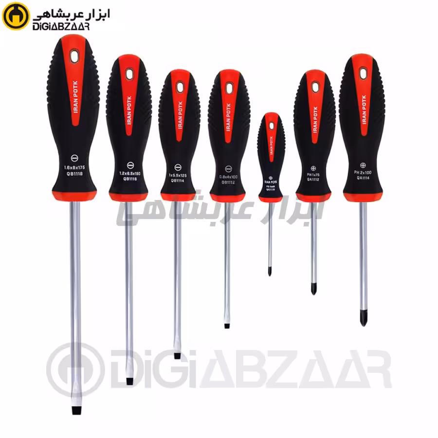 پیچ گوشتی 7 پارچه ایران پتک مدل QE 1010