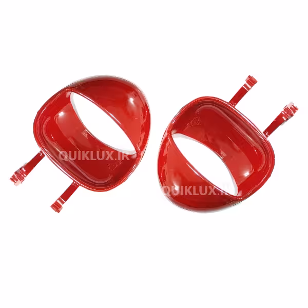 اهرم دستگیره درب کوییک بسته 2 عددی چپ و راست رنگ قرمز براق