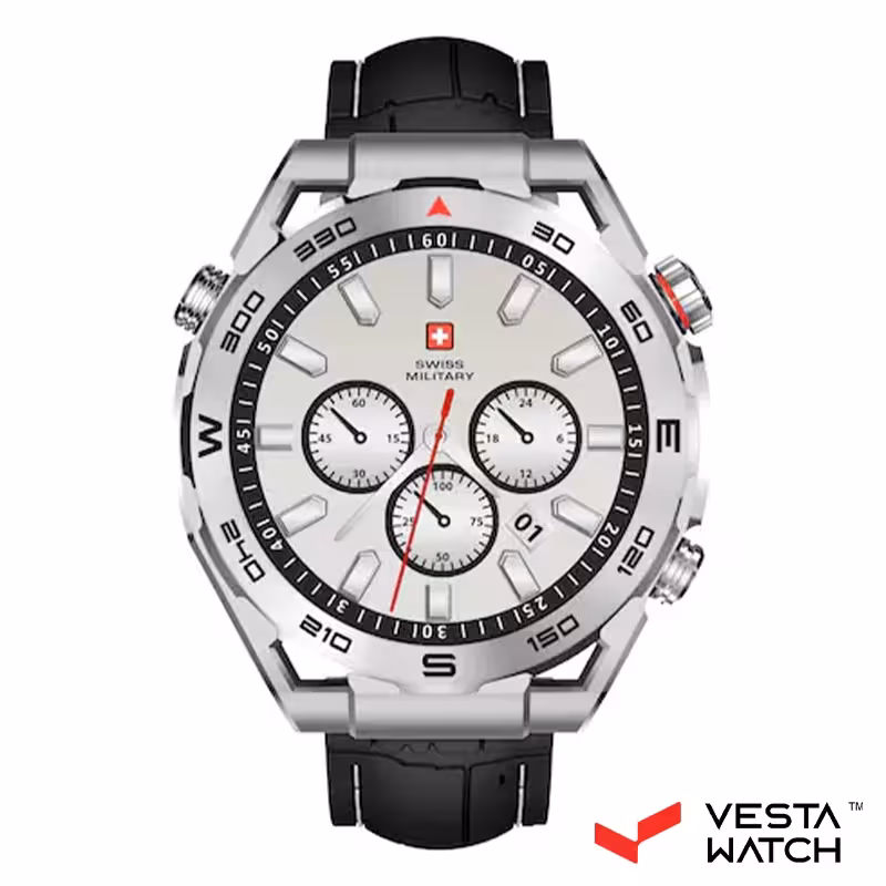 ساعت مچی هوشمند سوئیس میلیتاری SWISS MILITARY مدل DOM3-SLF-BLKSIST