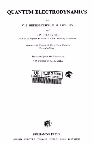 خرید و دانلود نسخه کامل کتاب Quantum Electrodynamics