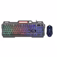 کیبورد و ماوس گیمینگ لایماید مدل T19، سوییچ ممبران، Full-Size، نورپردازی LED RGB | کالا مکس